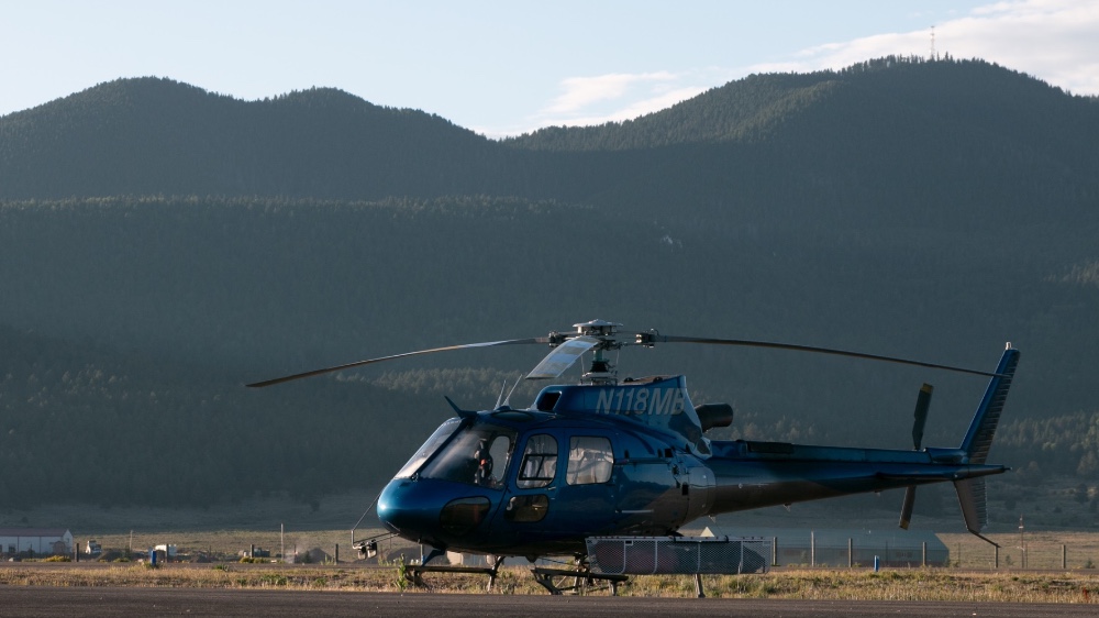 AS350B3 with external cargo baskets